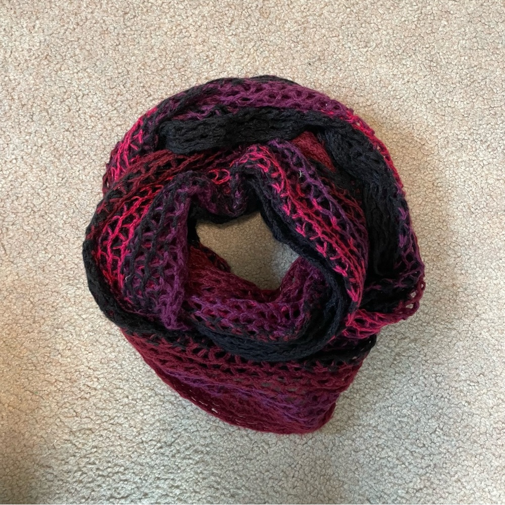 Multicolor Knit Infinity Scarf - Picture 4 of 4